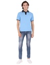 T-Shirt 103 (SkyBlue with N.Blue Border)