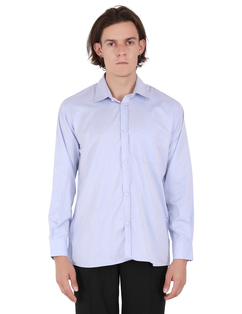 Formal Shirt 102 (Sky Blue with small dotted)